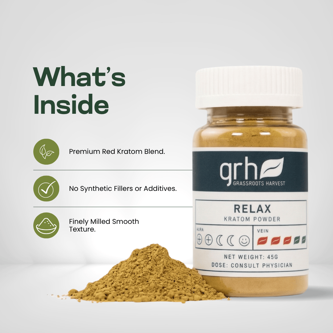 Relax Blend Kratom Powder Kratom Powder GRH Kratom
