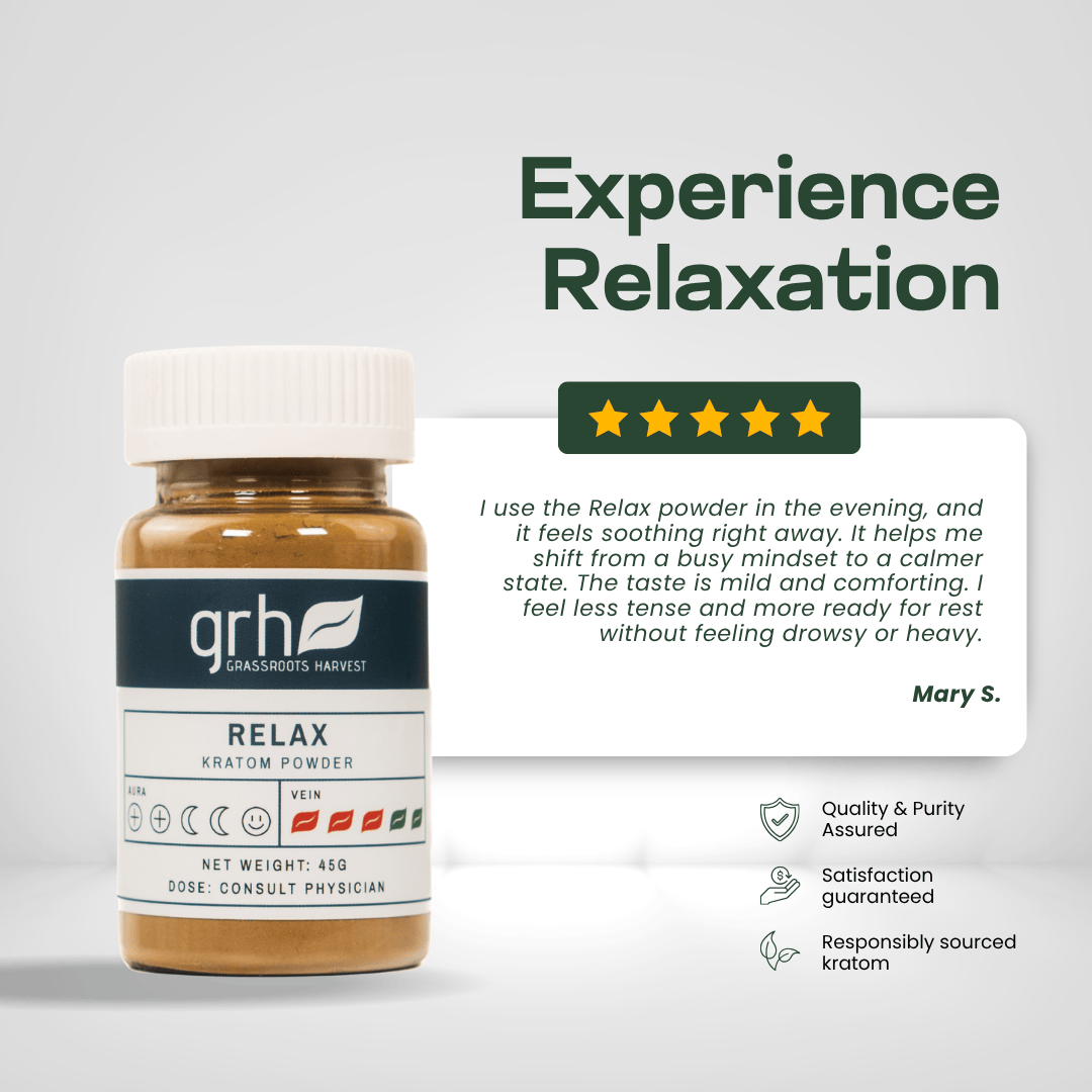 Relax Blend Kratom Powder Kratom Powder GRH Kratom