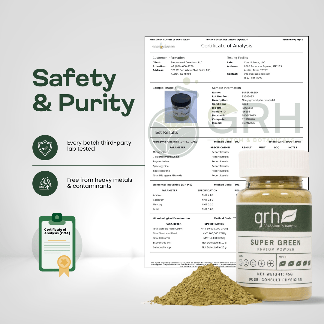 Super Green Kratom Powder Kratom Powder GRH Kratom
