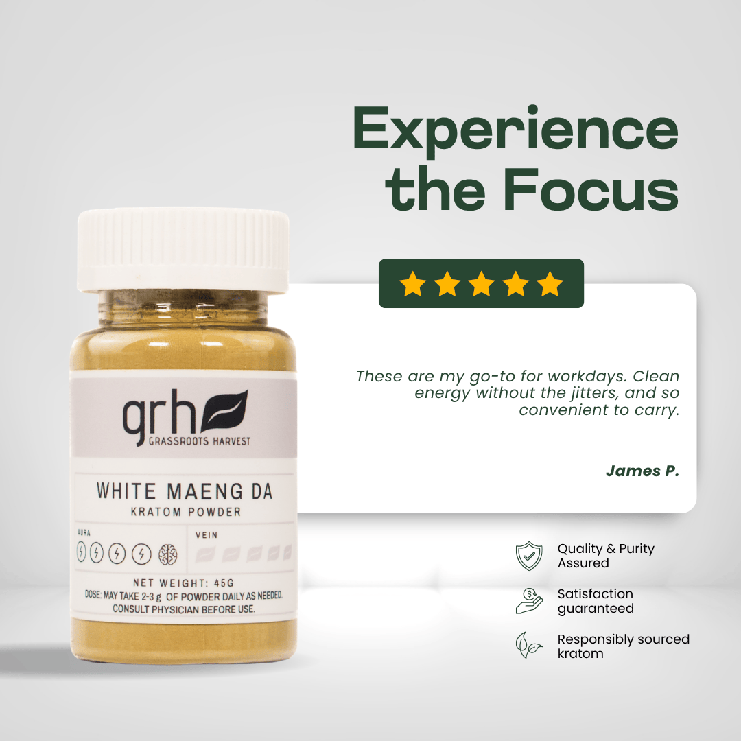 White Maeng Da Kratom Powder Kratom Powder GRH Kratom