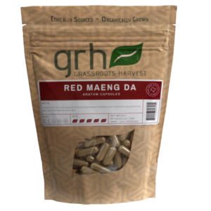 Red Maeng Da Kratom Capsules, package of 1,000C