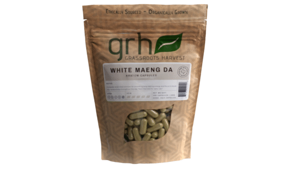 White Maeng Da Kratom Capsules, package of 1,000C