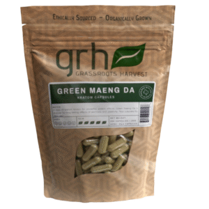 Green Maeng Da Kratom Capsules, package of 1,000C