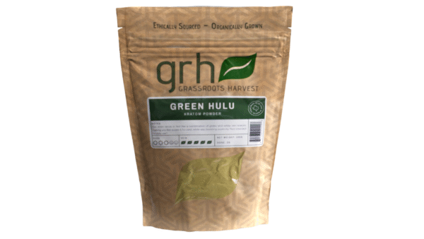Green Hulu Kratom Powder, package of 1KG