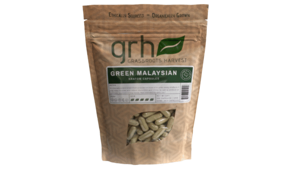 Green Malaysian Kratom Capsules, package of 1,000C