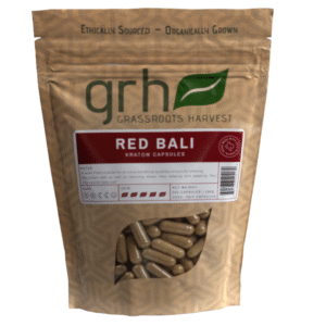 Red Bali Kratom Capsules, package of 1,000C