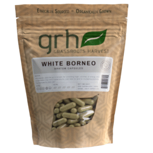 White Borneo Kratom Capsules, package of 1,000C