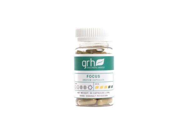 Focus Blend Kratom Capsules 50 count bottle