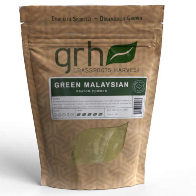 Green Malaysian Kratom Powder GRH Kratom