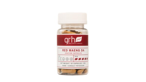 Red Maeng Da Kratom Capsules 50 count bottle