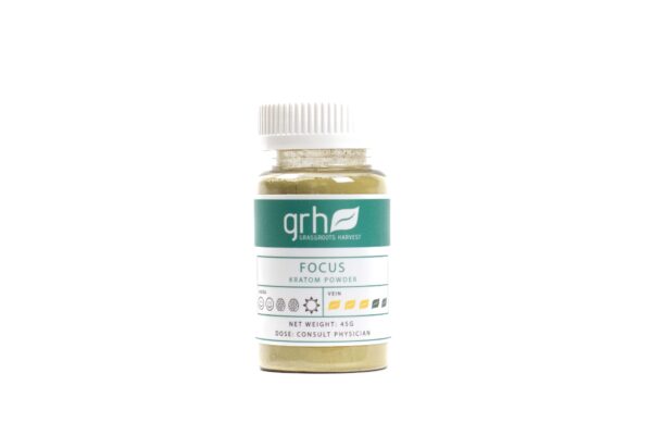 Focus Blend Kratom Powder 45g bottle