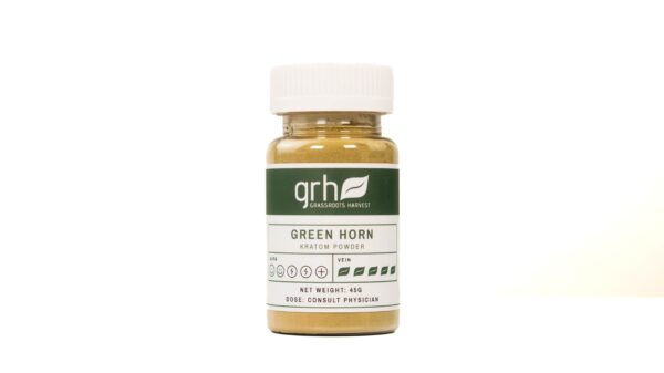 Green Horn Kratom Powder 45g bottle