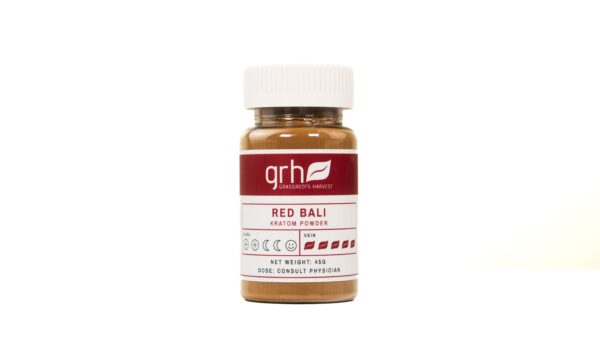 Red Bali Kratom Powder 45g bottle