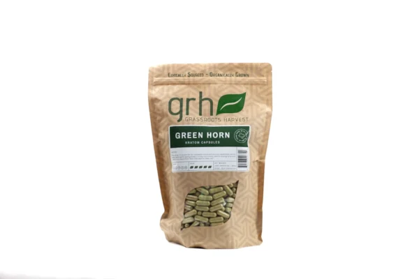Green Horn Kratom Capsules, package of 1,000C