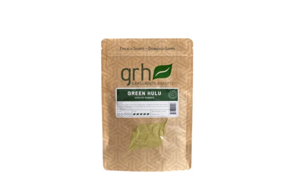 Green Hulu Kratom Powder, package of 100G