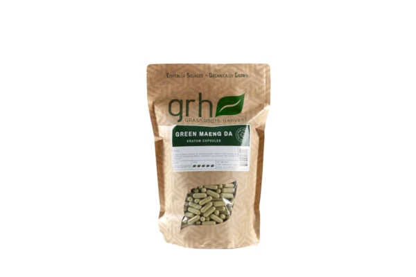 Green Maeng Da Kratom Capsules, package of 1,000C