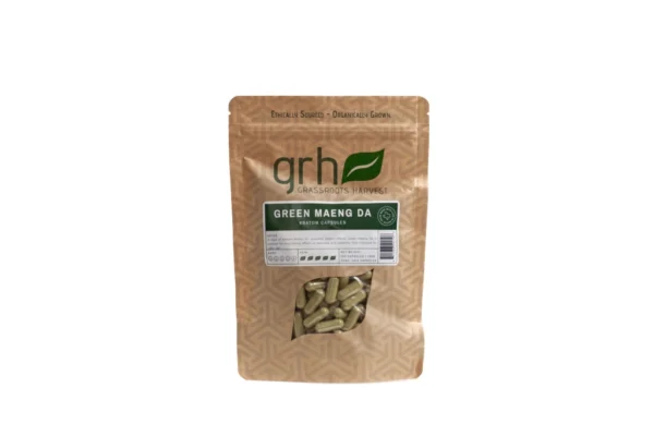 Green Maeng Da Kratom Capsules, package of 200C