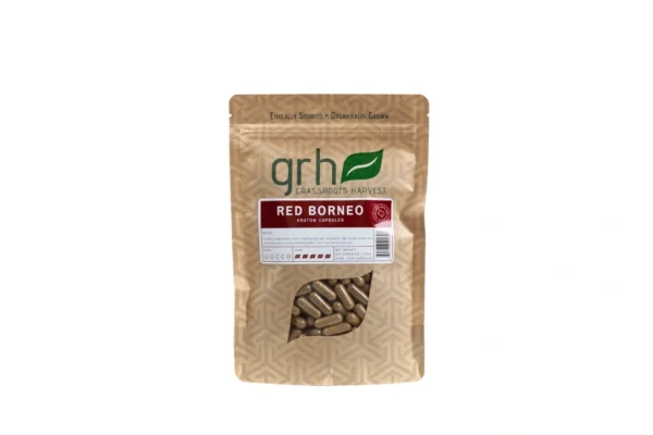 Red Borneo Kratom Capsules, package of 200C