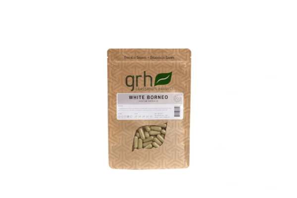 White Borneo Kratom Capsules, package of 50C