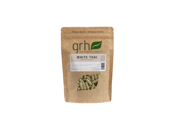 White Thai Kratom Capsules, package of 200C