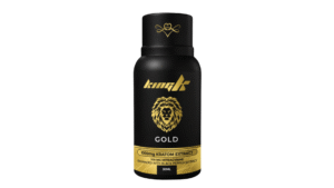 Black 30ml King K Gold Kratom Extract bottle with gold lion logo featuring 1000mg Kratom Extract and 300mg Mitragynine enhanced with black pepper extract.
