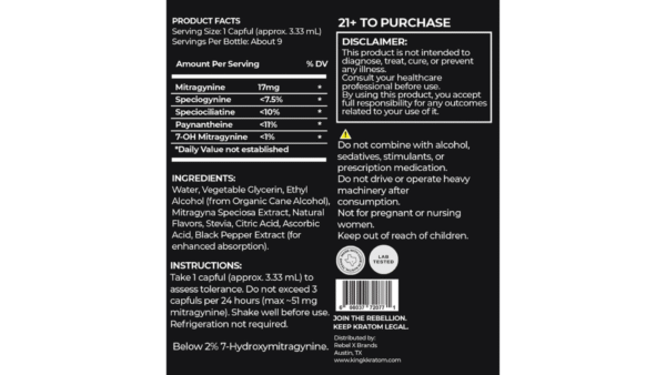 King K Gold Liquid Kratom Extract - Image 4