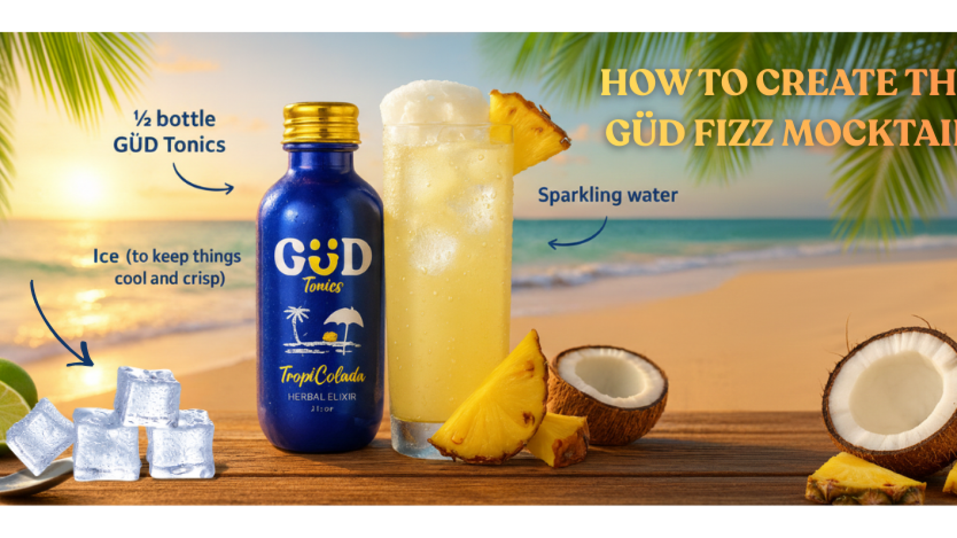 Refresh Your Holiday Spirit The GÜD Fizz Mocktail